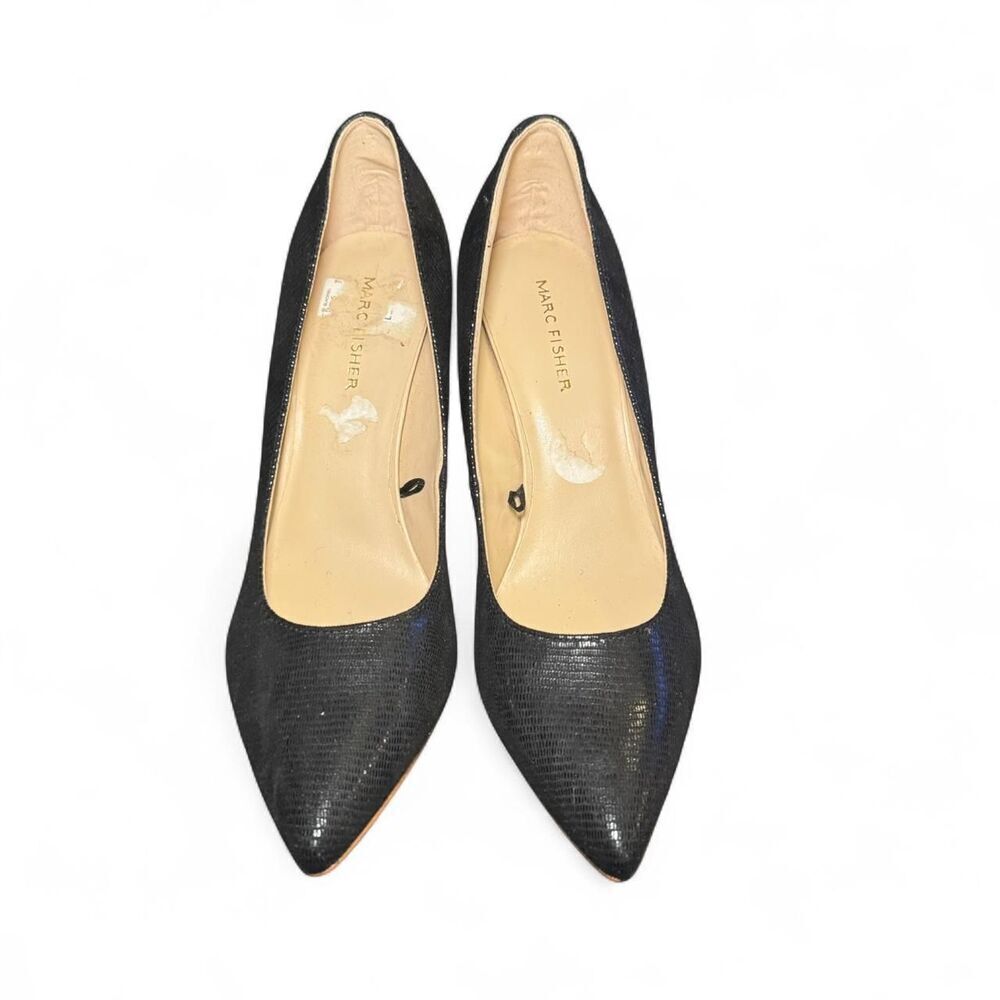 Marc Fisher Women’s Size 9M Black Pointed Toe Stiletto High Heels - Picture 4 of 8